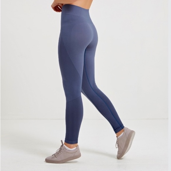 Jilla Pants - New Jilla high waisted, full length leggings in mid blue (blue gray) size large.